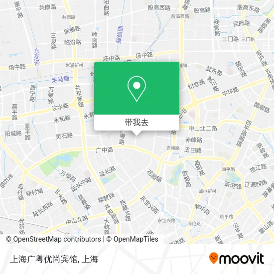 上海广粤优尚宾馆地图