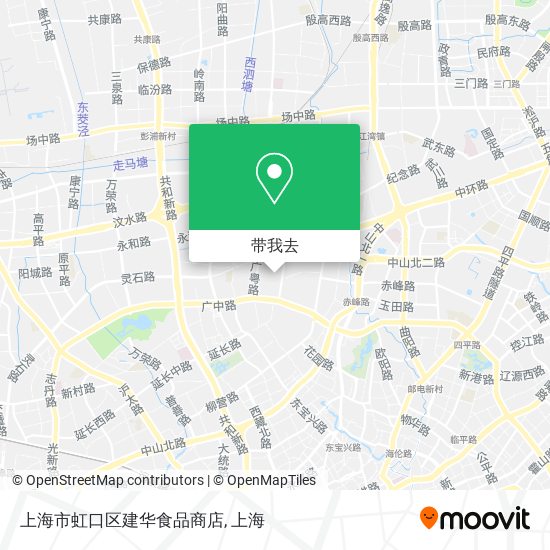 上海市虹口区建华食品商店地图