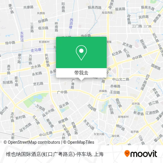 维也纳国际酒店(虹口广粤路店)-停车场地图