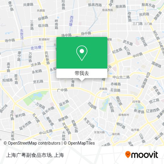 上海广粤副食品市场地图