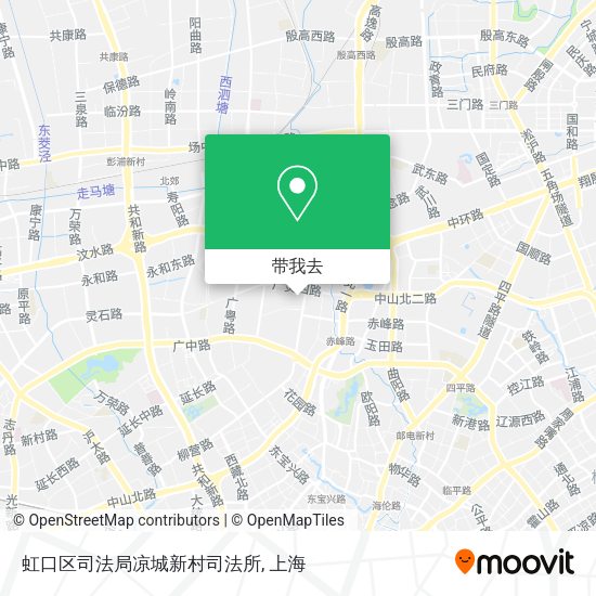 虹口区司法局凉城新村司法所地图