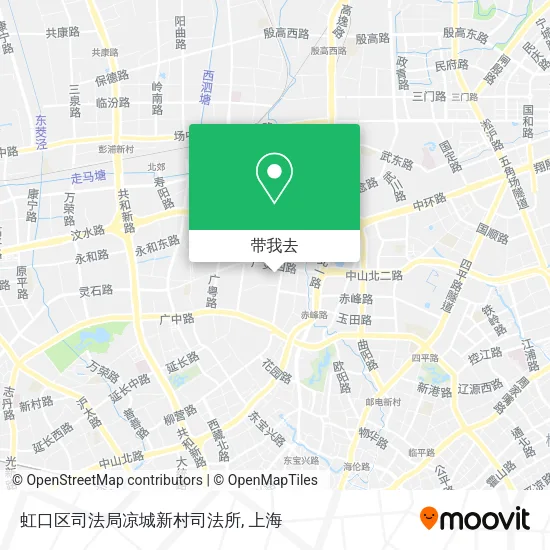 虹口区司法局凉城新村司法所地图