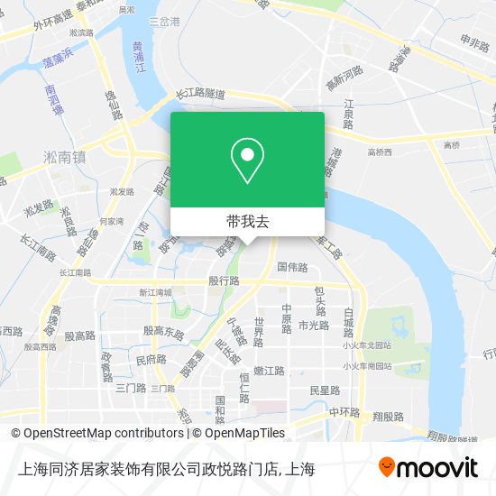 上海同济居家装饰有限公司政悦路门店地图