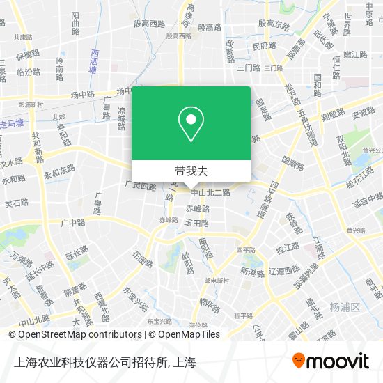 上海农业科技仪器公司招待所地图