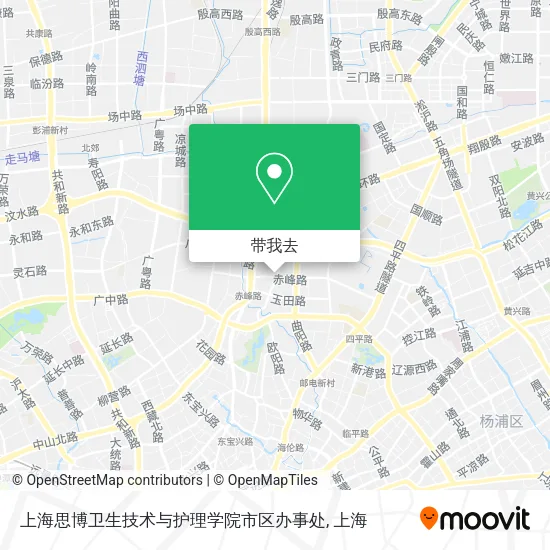 上海思博卫生技术与护理学院市区办事处地图