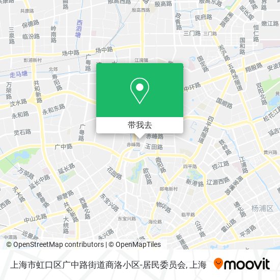 上海市虹口区广中路街道商洛小区-居民委员会地图