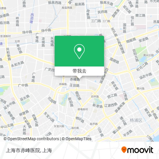 上海市赤峰医院地图