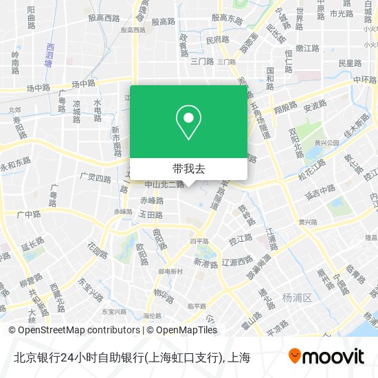北京银行24小时自助银行(上海虹口支行)地图