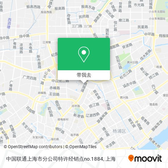 中国联通上海市分公司特许经销点no.1884地图