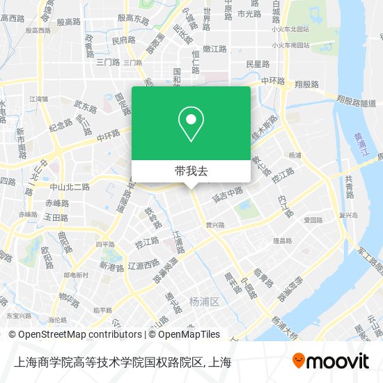 上海商学院高等技术学院国权路院区地图
