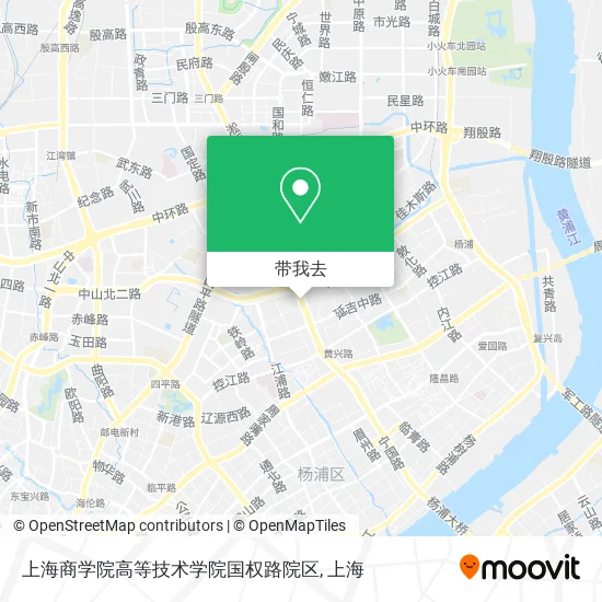 上海商学院高等技术学院国权路院区地图