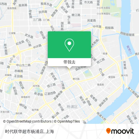 时代联华超市杨浦店地图