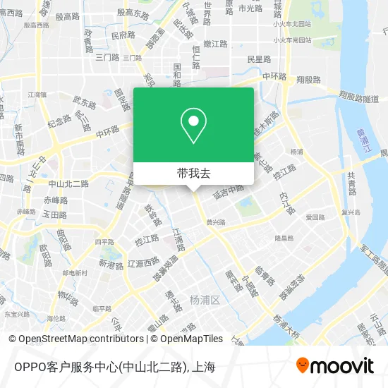 OPPO客户服务中心(中山北二路)地图