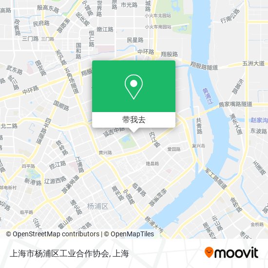 上海市杨浦区工业合作协会地图