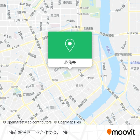 上海市杨浦区工业合作协会地图
