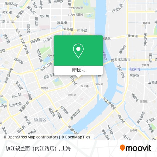镇江锅盖面（内江路店）地图