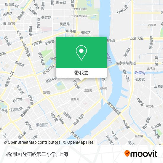 杨浦区内江路第二小学地图