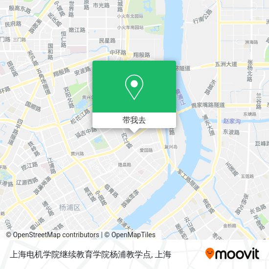 上海电机学院继续教育学院杨浦教学点地图
