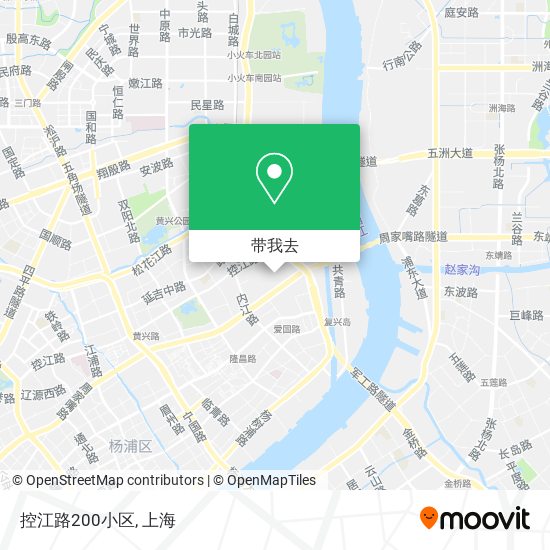 控江路200小区地图