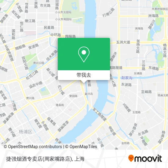 捷强烟酒专卖店(周家嘴路店)地图