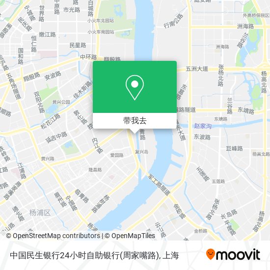 中国民生银行24小时自助银行(周家嘴路)地图