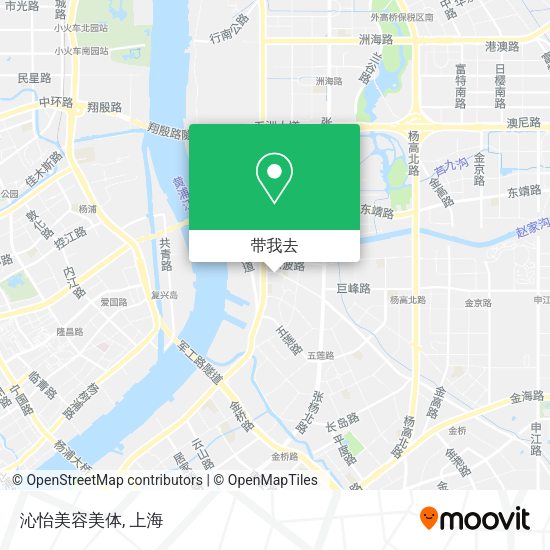 沁怡美容美体地图