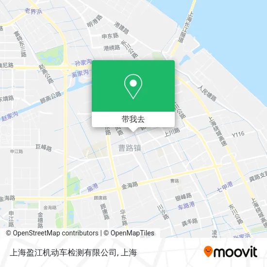 上海盈江机动车检测有限公司地图