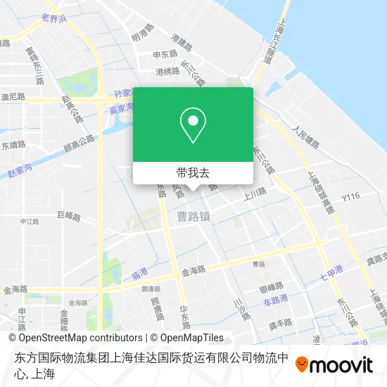 东方国际物流集团上海佳达国际货运有限公司物流中心地图