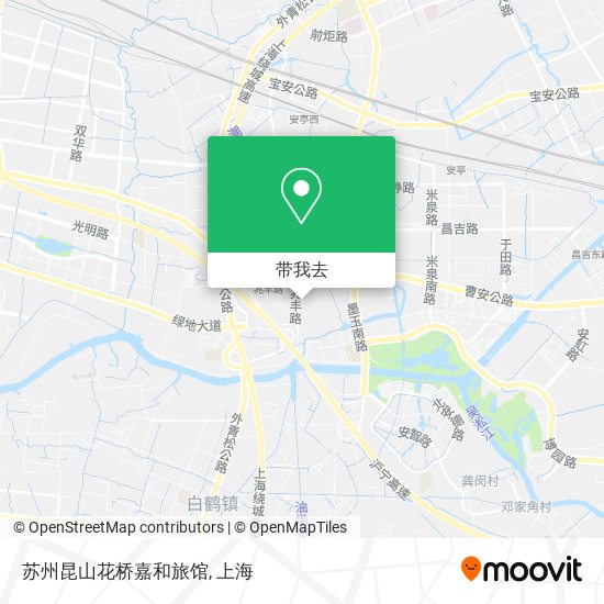 苏州昆山花桥嘉和旅馆地图