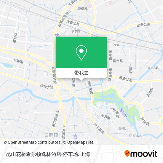 昆山花桥希尔顿逸林酒店-停车场地图