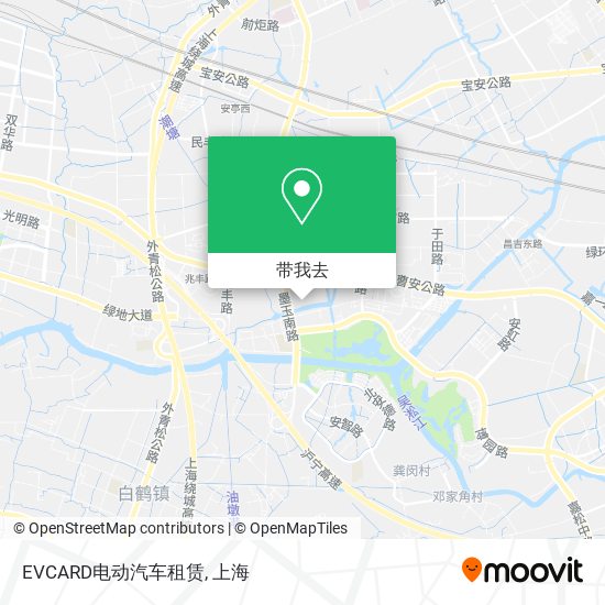 EVCARD电动汽车租赁地图