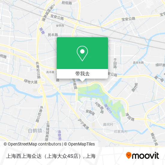 上海西上海众达（上海大众4S店）地图
