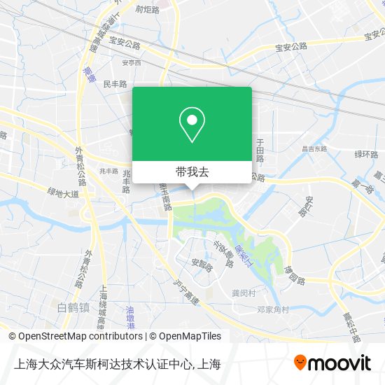 上海大众汽车斯柯达技术认证中心地图