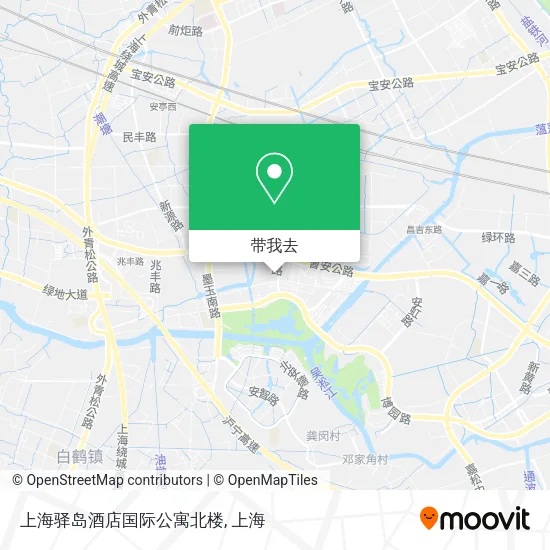 上海驿岛酒店国际公寓北楼地图