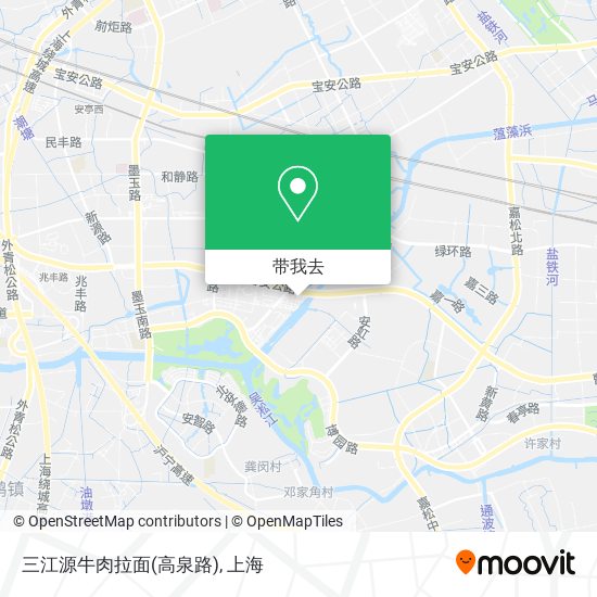 三江源牛肉拉面(高泉路)地图