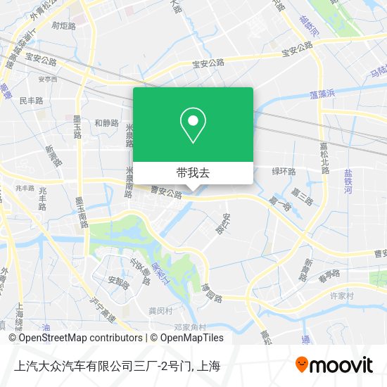 上汽大众汽车有限公司三厂-2号门地图