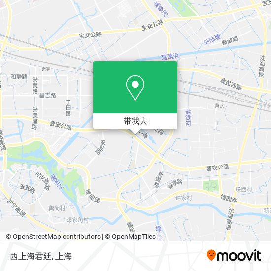西上海君廷地图