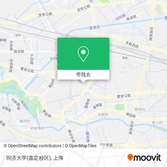 同济大学(嘉定校区)地图