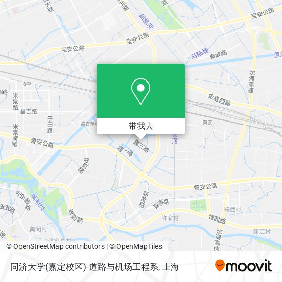 同济大学(嘉定校区)-道路与机场工程系地图