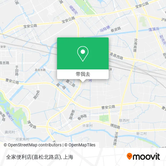 全家便利店(嘉松北路店)地图