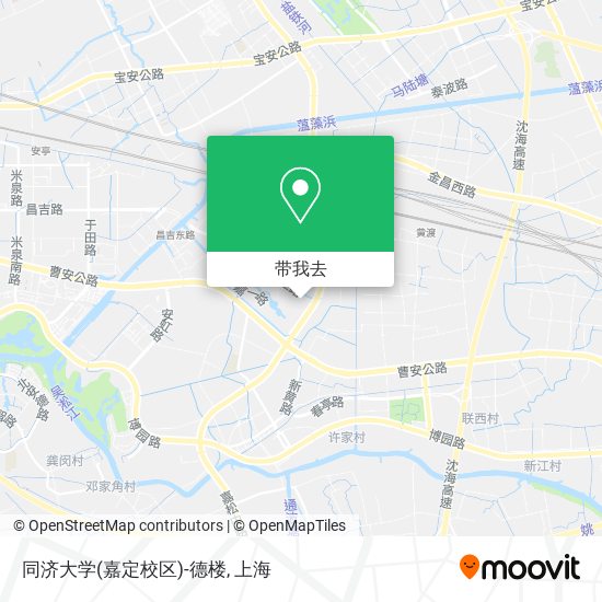 同济大学(嘉定校区)-德楼地图