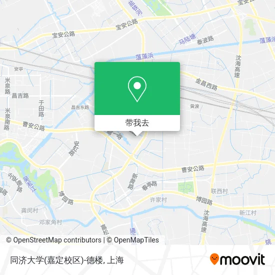 同济大学(嘉定校区)-德楼地图