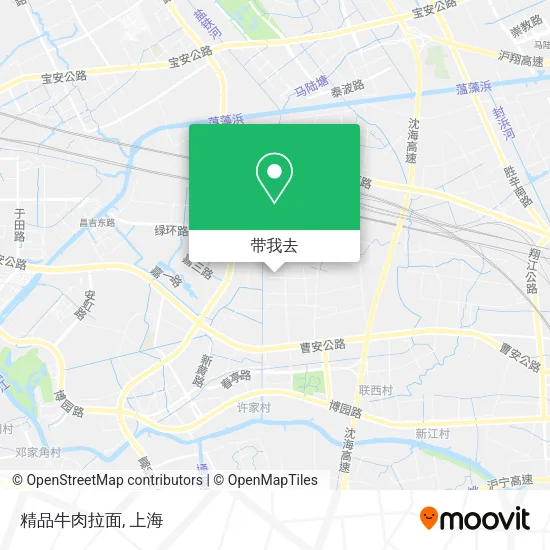 精品牛肉拉面地图