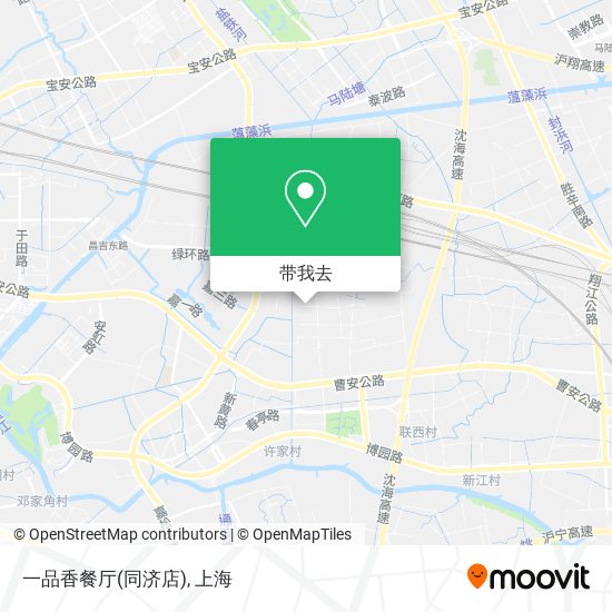 一品香餐厅(同济店)地图