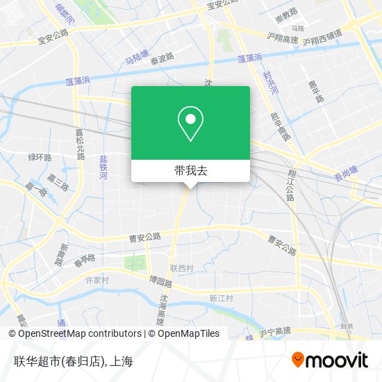 联华超市(春归店)地图