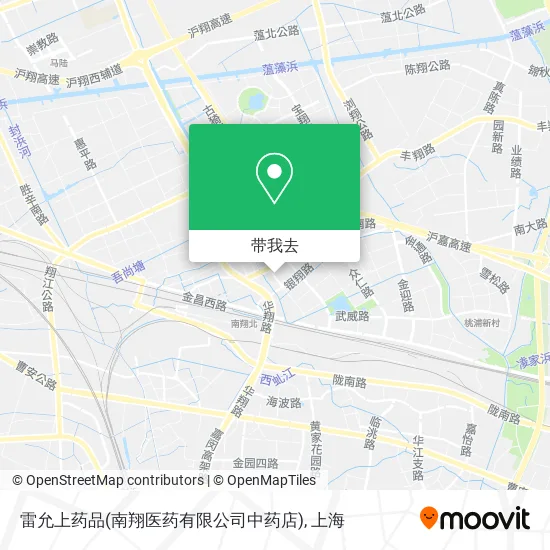 雷允上药品(南翔医药有限公司中药店)地图