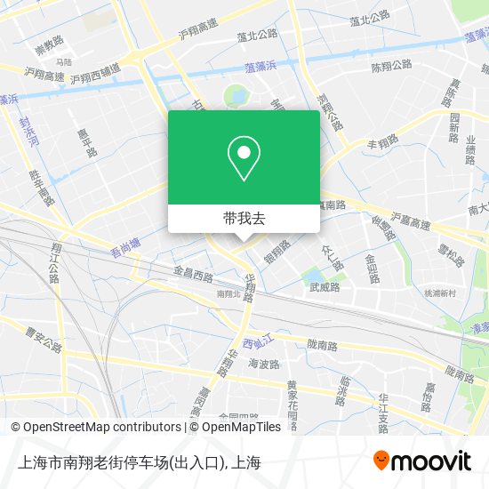 上海市南翔老街停车场(出入口)地图