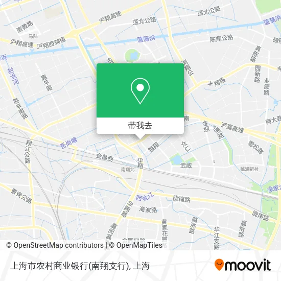 上海市农村商业银行(南翔支行)地图