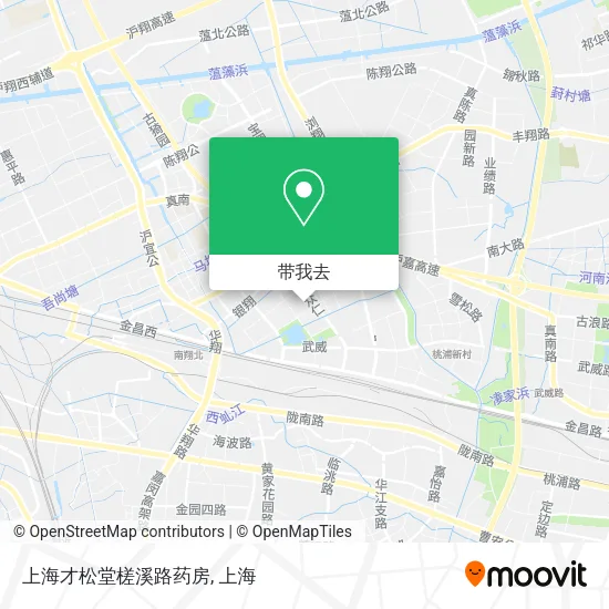 上海才松堂槎溪路药房地图