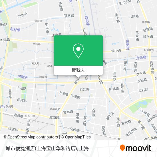 城市便捷酒店(上海宝山华和路店)地图